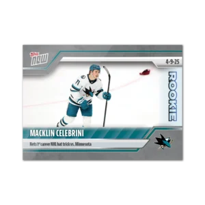 2024-25 Topps NOW #156- Macklin Celebrini 9 (1 of 1425)