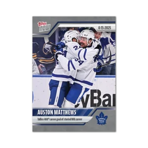 2024-25 Topps NOW #160- Auston Matthews 6 (1 of 215)