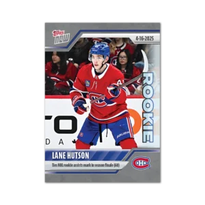 2024-25 Topps NOW #161- Lane Hutson 6 (1 of 500)