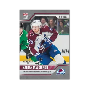 2024-25 Topps NOW #163- Nathan MacKinnon 4 (1 of 125)