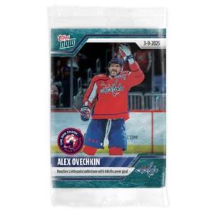2024-25 Topps NOW /10 Blue Ice Parallel #130- Alexander Ovechkin 9 (1 of 10)