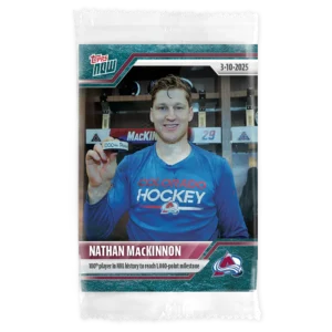 2024-25 Topps NOW /10 Blue Ice Parallel #131- Nathan MacKinnon 3 (1 of 10)