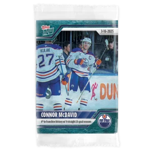 2024-25 Topps NOW /10 Blue Ice Parallel #135- Connor McDavid 5 (1 of 10)