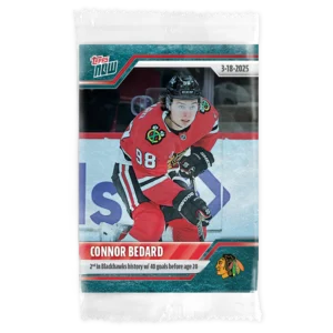 2024-25 Topps NOW /10 Blue Ice Parallel #138- Connor Bedard 4 (1 of 10)