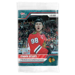 2024-25 Topps NOW /10 Blue Ice Parallel #141- Connor Bedard 5 (1 of 10)