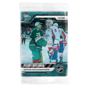 2024-25 Topps NOW /10 Blue Ice Parallel #144- Alexander Ovechkin 10/ Marc- Andre Fleury 5 (1 of 10)