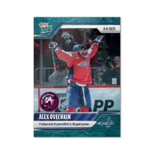 2024-25 Topps NOW /10 Blue Ice Parallel #151- Alexander Ovechkin 22 (1 of 10)