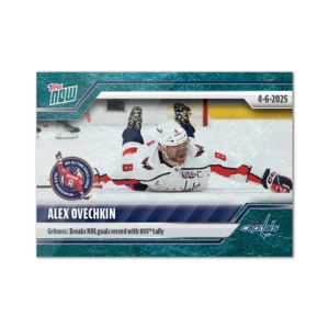2024-25 Topps NOW /10 Blue Ice Parallel #154- Alexander Ovechkin 23 (1 of 10)