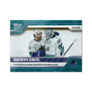 2024-25 Topps NOW /10 Blue Ice Parallel #155- Vancouver Canucks (1 of 10)