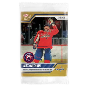 2024-25 Topps NOW /1 Gold Ice Parallel #130- Alexander Ovechkin 9 (1 of 1)