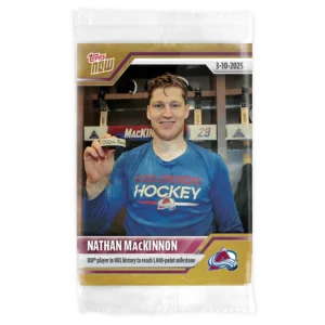 2024-25 Topps NOW /1 Gold Ice Parallel #131- Nathan MacKinnon 3 (1 of 1)