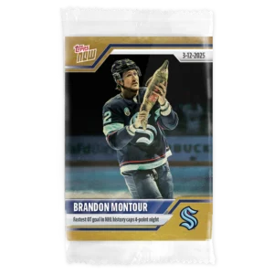 2024-25 Topps NOW /1 Gold Ice Parallel #132- Brandon Montour (1 of 1)
