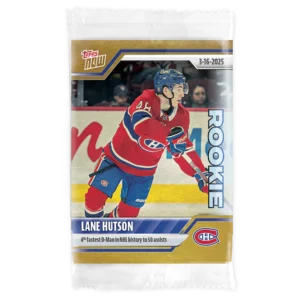 2024-25 Topps NOW /1 Gold Ice Parallel #134- Lane Hutson 4 (1 of 1)