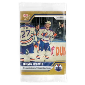 2024-25 Topps NOW /1 Gold Ice Parallel #135- Connor McDavid 5 (1 of 1)