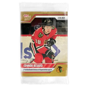 2024-25 Topps NOW /1 Gold Ice Parallel #138- Connor Bedard 4 (1 of 1)