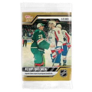 2024-25 Topps NOW /1 Gold Ice Parallel #144- Alexander Ovechkin 10/ Marc- Andre Fleury 5 (1 of 1)