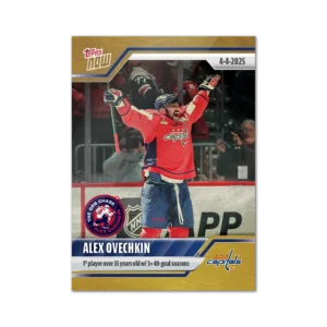 2024-25 Topps NOW /1 Gold Ice Parallel #151- Alexander Ovechkin 22 (1 of 1)