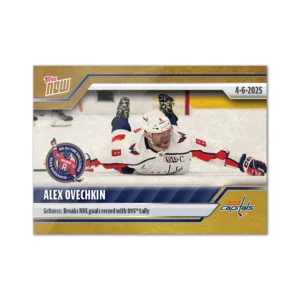 2024-25 Topps NOW /1 Gold Ice Parallel #154- Alexander Ovechkin 23 (1 of 1)