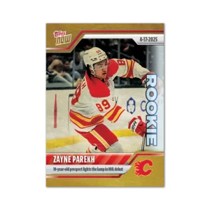2024-25 Topps NOW /1 Gold Ice Parallel #162- Zayne Parekh (1 of 1)