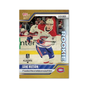 2024-25 Topps NOW /1 Gold Ice Parallel #164- Lane Hutson 7 (1 of 1)