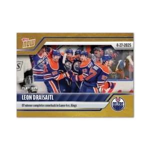 2024-25 Topps NOW /1 Gold Ice Parallel #171- Leon Draisaitl 5 (1 of 1)