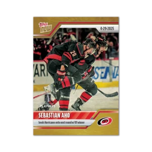 2024-25 Topps NOW /1 Gold Ice Parallel #172- Sebastian Aho (1 of 1)