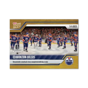 2024-25 Topps NOW /1 Gold Ice Parallel #174- Edmonton Oilers (1 of 1)