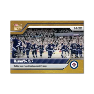 2024-25 Topps NOW /1 Gold Ice Parallel #176- Winnipeg Jets 3 (1 of 1)