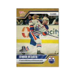 2024-25 Topps NOW /1 Gold Ice Parallel #178- Connor McDavid 7 (1 of 1)