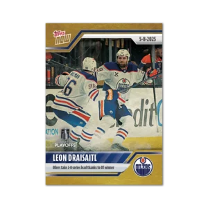 2024-25 Topps NOW /1 Gold Ice Parallel #180- Leon Draisaitl 6 (1 of 1)