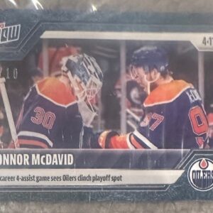 2024-25 Topps NOW /10 Blue Ice Parallel #157- Connor McDavid 6 (1 of 10)