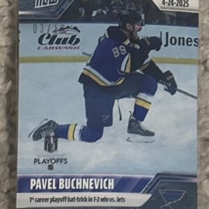 2024-25 Topps NOW /10 Blue Ice Parallel #168- Pavel Buchnevich (1 of 10)