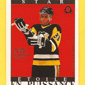 1989 O-Pee-Chee Back Cards #14- Zarley Zalapski Penguins