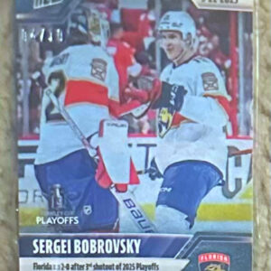 2024-25 Topps NOW /10 Blue Ice Parallel #192- Sergei Bobrovsky 5 (1 of 10)