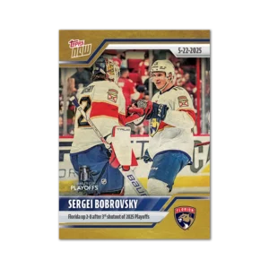 2024-25 Topps NOW /1 Gold Ice Parallel #192- Sergei Bobrovsky 5 (1 of 1)