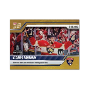 2024-25 Topps NOW /1 Gold Ice Parallel #194- Florida Panthers 3 (1 of 1)
