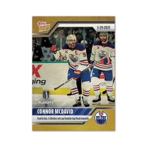2024-25 Topps NOW /1 Gold Ice Parallel #198- Connor McDavid 9 (1 of 1)