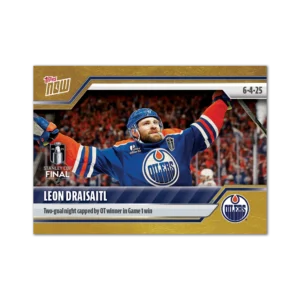 2024-25 Topps NOW /1 Gold Ice Parallel #199- Leon Draisaitl 8 (1 of 1)