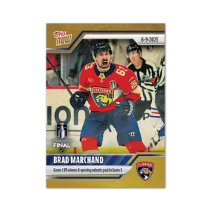 2024-25 Topps NOW /1 Gold Ice Parallel #202- Brad Marchand 2 (1 of 1)
