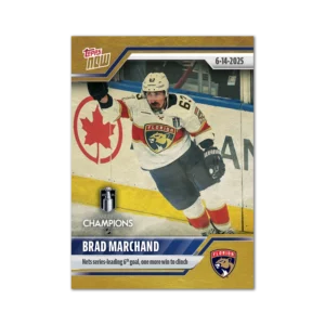2024-25 Topps NOW /1 Gold Ice Parallel #205- Brad Marchand 3 (1 of 1)