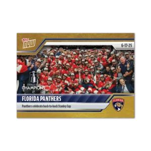 2024-25 Topps NOW /1 Gold Ice Parallel #210- Florida Panthers 5 (1 of 1)