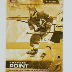 2020 PLAYOFFS TOPPS NOW Day 20 #SCP-127G Gold (picture proof) - Brayden Point 5 est (1 of 4)