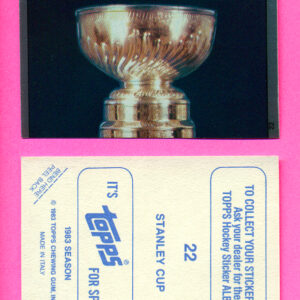1983 Topps #22-Stanley Cup