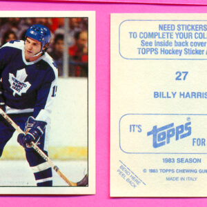 1983 Topps #27-Billy Harris