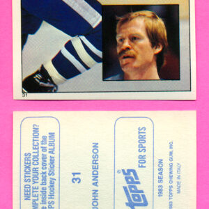 1983 Topps #31-John Anderson