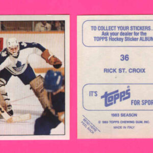 1983 Topps #36-Rick St.Croix