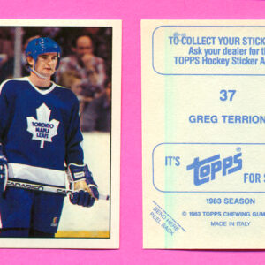 1983 Topps #37-Greg Terrion