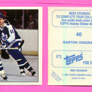 1983 Topps #40-Gaston Gingras