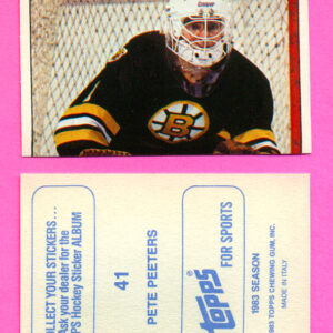 1983 Topps #41-Pete Peeters