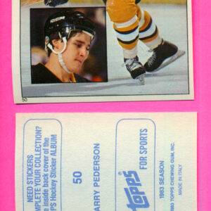 1983 Topps #50-Barry Pederson
